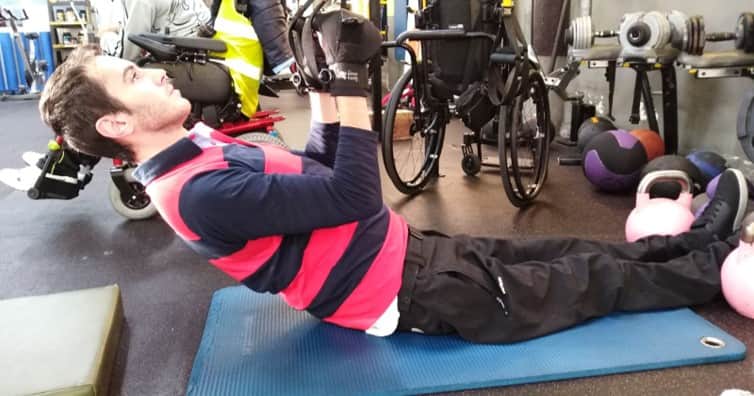 ejercicio trx paraplejico